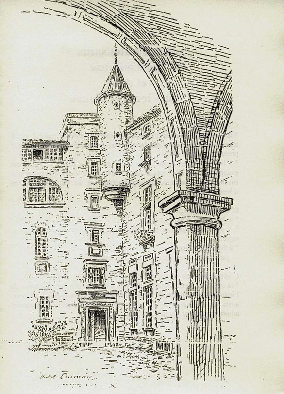 Georges Castex (1860-1943), <em>Vue de la cour de l’hôtel Dumay