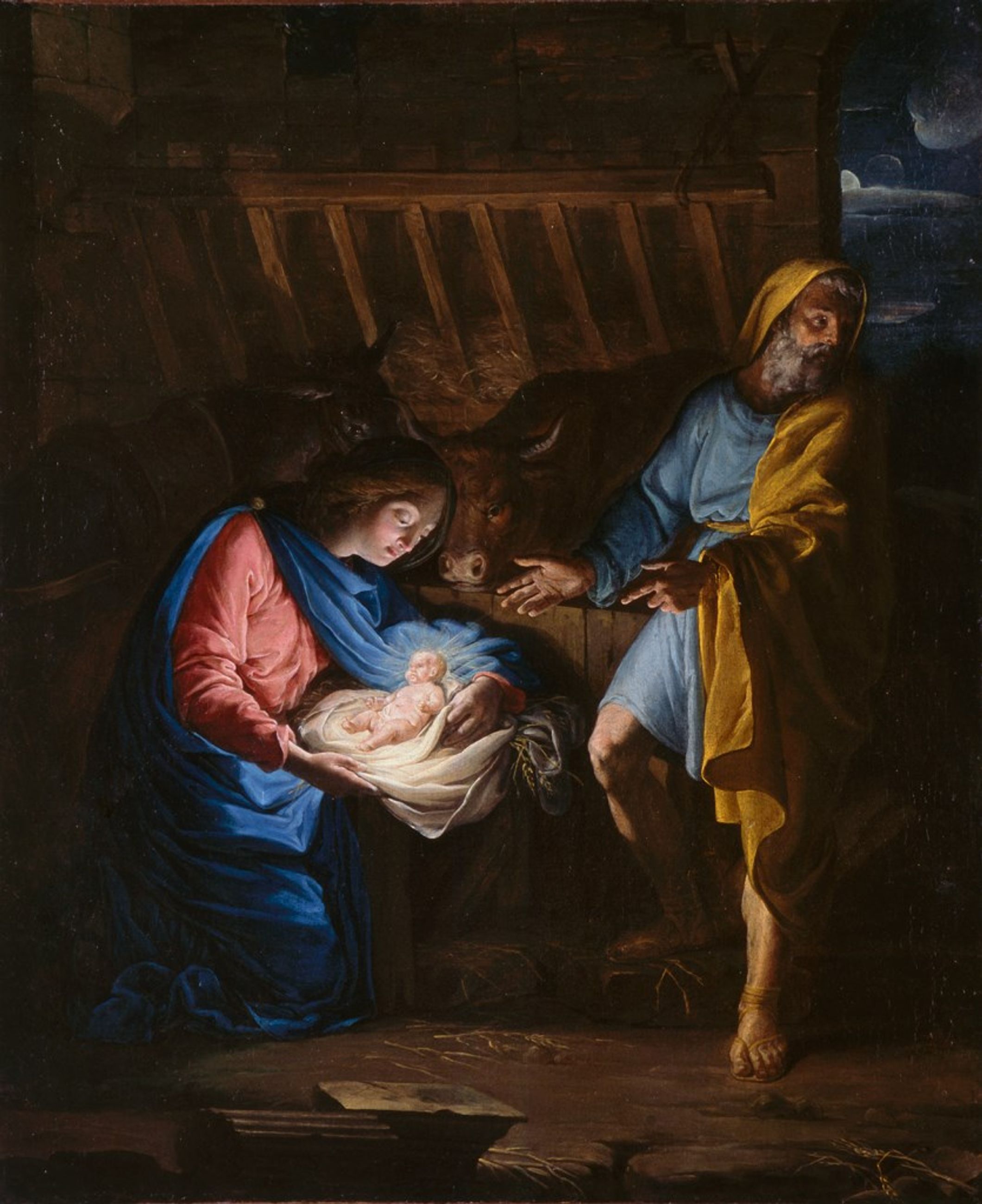 Le chevalier Rivalz, La Nativité, entre 1746 et 1751, huile sur toile, Mairie de Toulouse, musée des Augustins – Photo STC. 