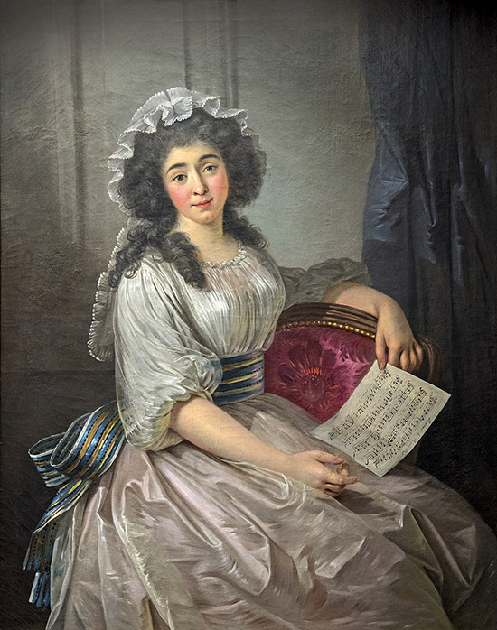 Joseph Roques, Portrait de Mademoiselle Lescot, vers 1790, huile sur toile, inv. 64.2.1